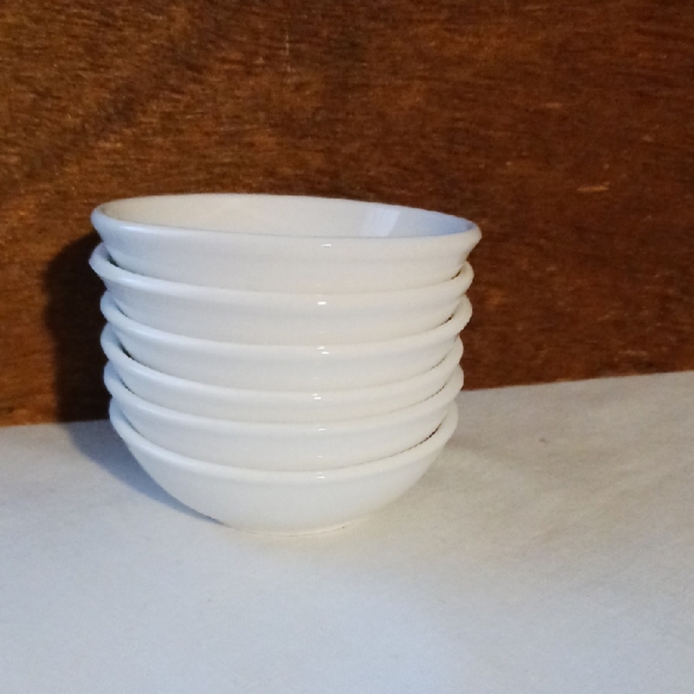 Set of White Ceramic Bowls